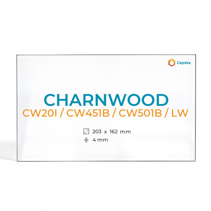 Cristall Charnwood CW20I / CW451B / CW501B / LW - Vidre Rectangle per estufa de llenya