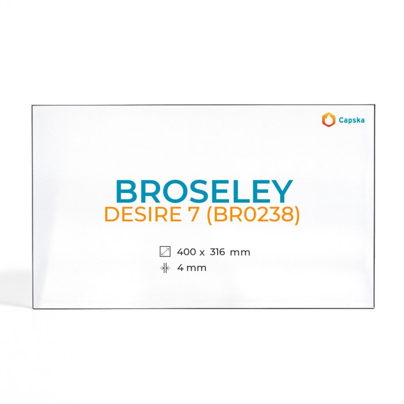 Cristal Broseley DESIRE 7 (BR0238) - Vidrio para estufa de leña