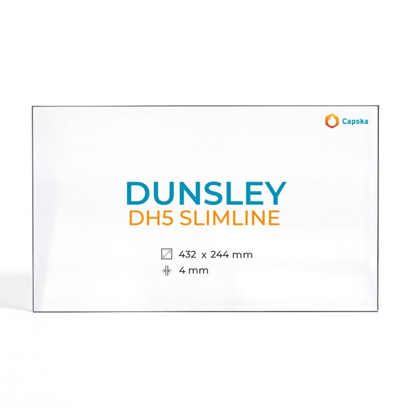 Cristall Dunsley DH5 SLIMLINE - Vidre Rectangle per estufa de llenya