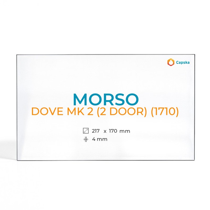 Cristall Morso DOVE MK 2 (1710) - Vidre Rectangle per estufa de llenya
