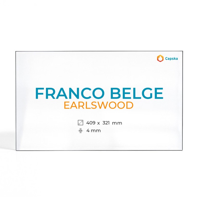 Vidre Cristall Franco Belge EARLSWOOD - Rectangle per estufa de llenya