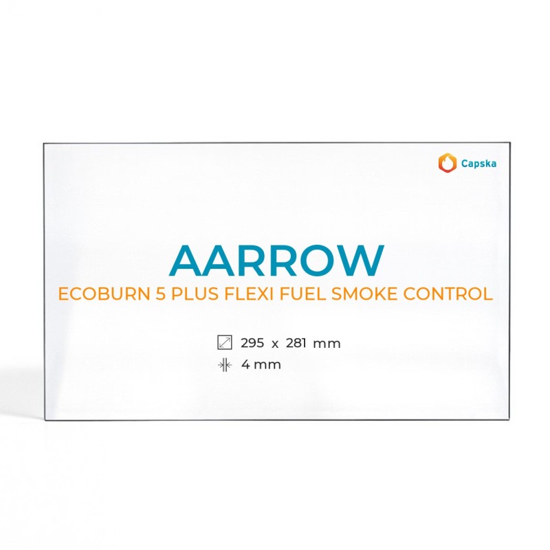 Cristall Aarrow ECOBURN 5 PLUS FLEXI FUEL SMOKE CONTROL - Vidre Rectangle per estufa de llenya