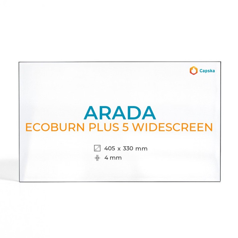 Vidre Rectangle per estufa de llenya ARADA ECOBURN PLUS 5 WIDESCREEN