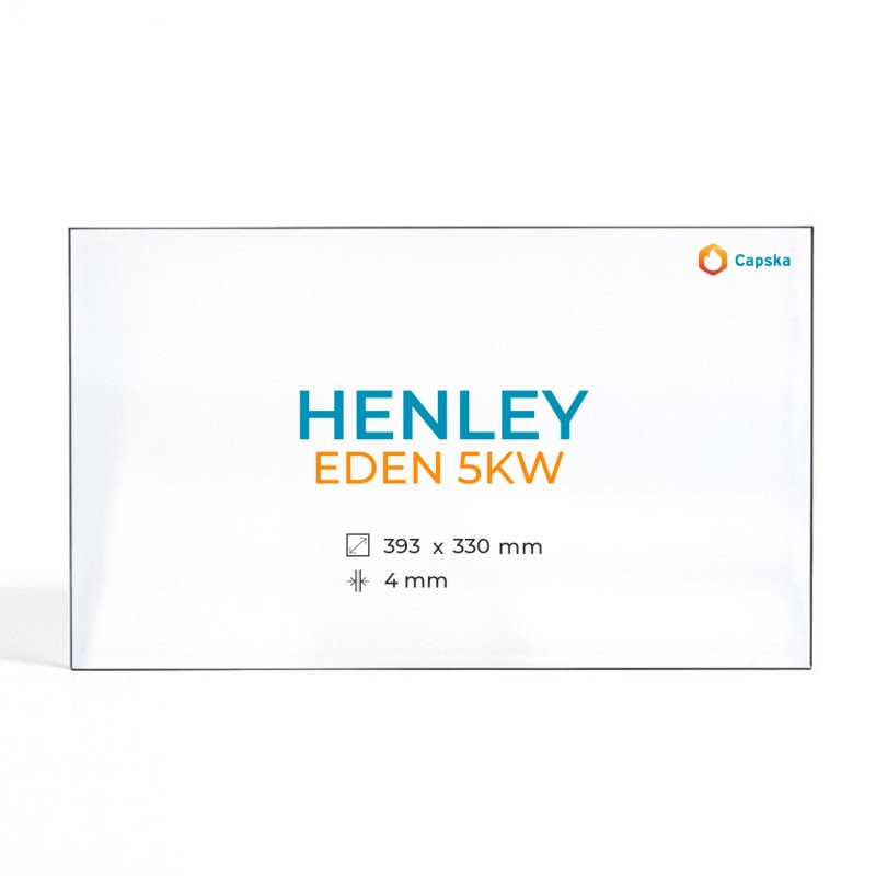 Cristall Henley EDEN 5KW - Vidre Rectangle per estufa de llenya