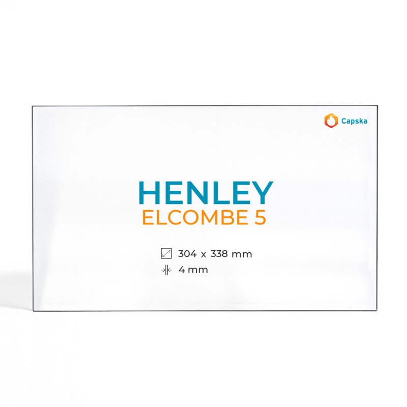 Cristal Henley ELCOMBE 5 - Vidrio Rectángulo para estufa de leña