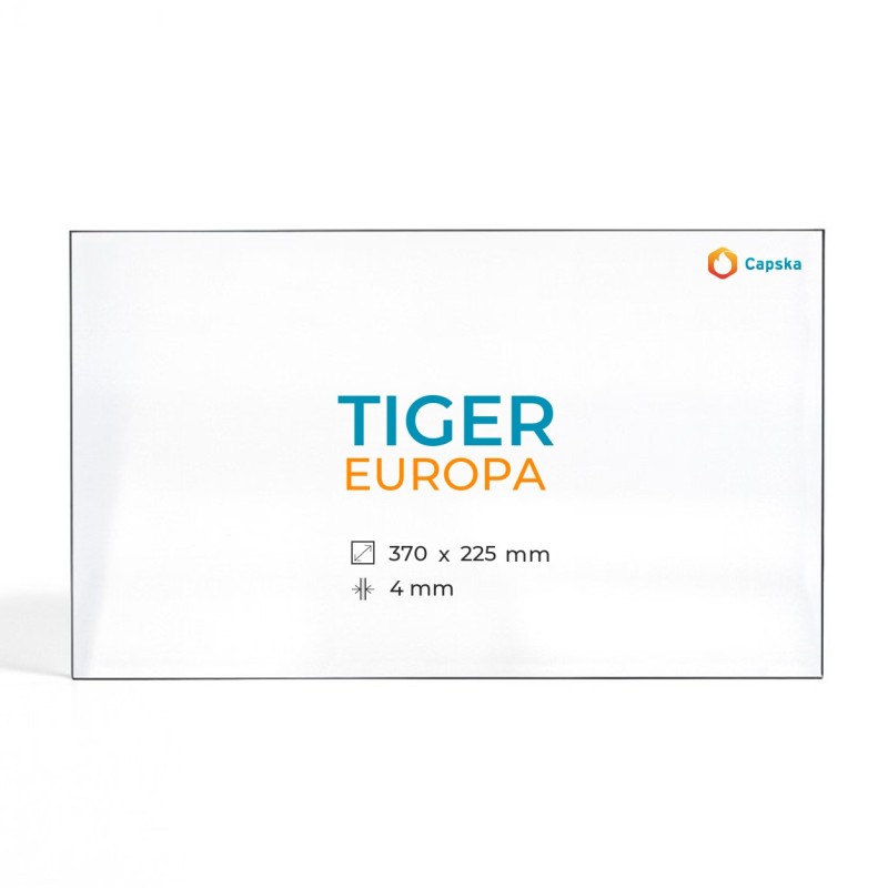 Vidre Rectangle per estufa de llenya - Cristall Tiger EUROPA