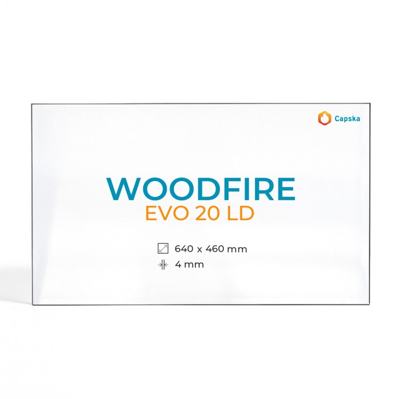 Cristall Woodfire EVO 20 LD - Vidre Rectangle per estufa de llenya