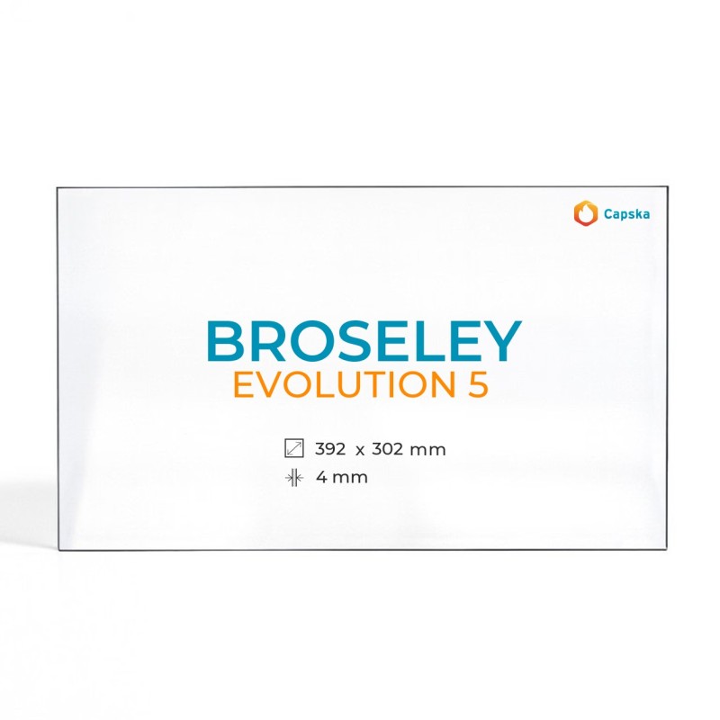 Cristall Broseley EVOLUTION 5 - Vidre Rectangle per estufa de llenya