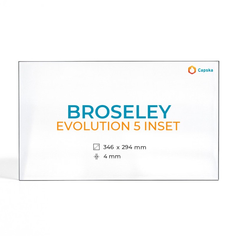 Cristal Broseley EVOLUTION 5 INSET - Vidrio para estufa de leña