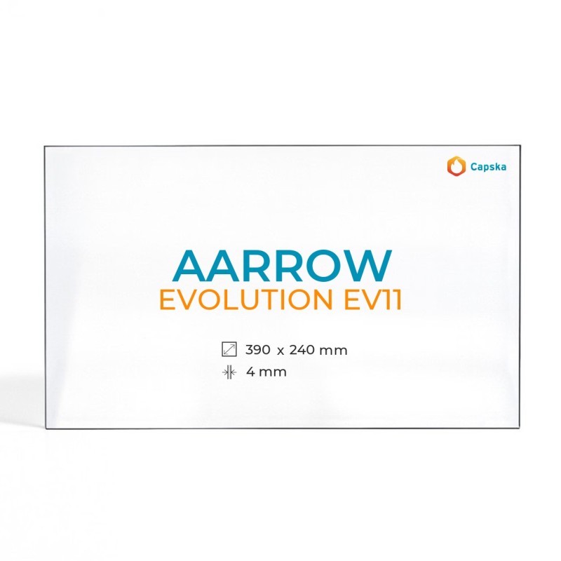 Cristall Aarrow EVOLUTION EV11 - Vidre Rectangle per estufa de llenya
