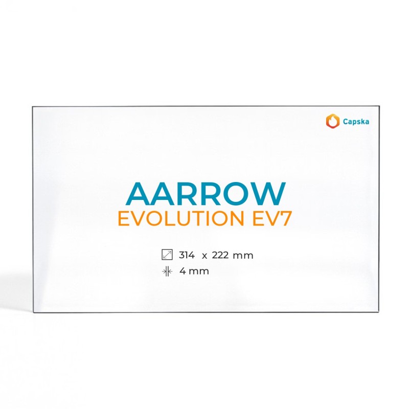 Cristall Aarrow EVOLUTION EV7 - Vidre Rectangle per estufa de llenya