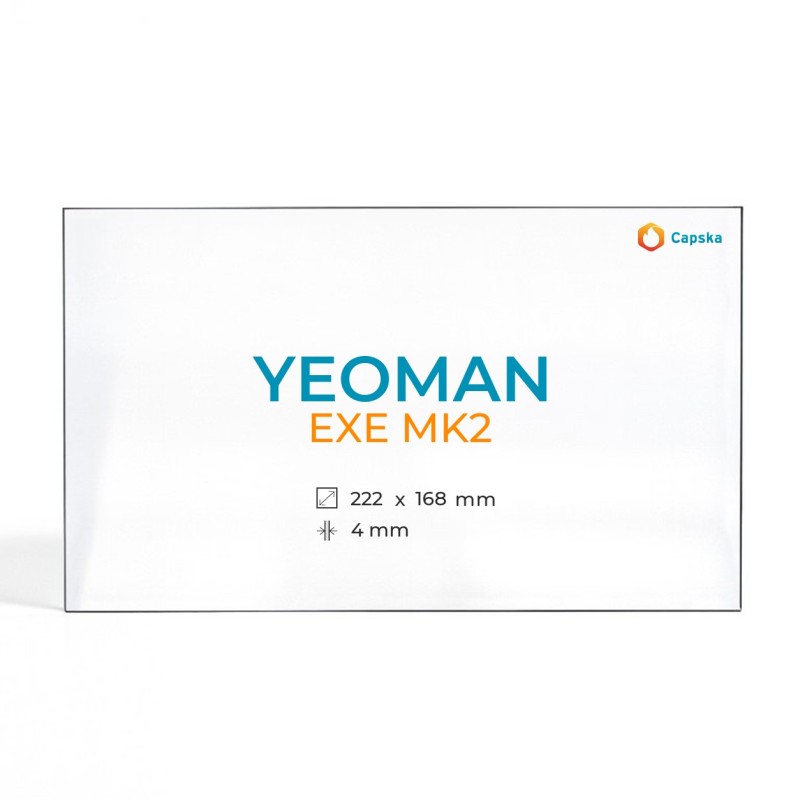 Cristall Yeoman EXE MK2 - Vidre Rectangle per estufa de llenya
