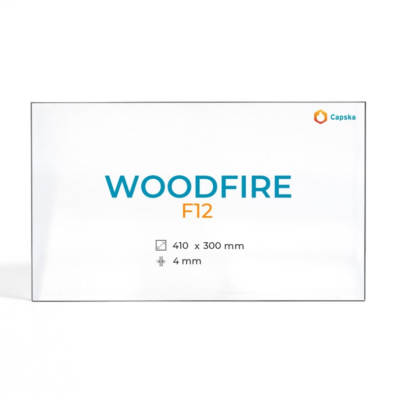 Cristal Woodfire F12 - Vidrio Rectángulo para estufa de leña