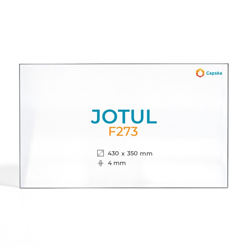Cristal Jotul F273 - Vidrio Rectángulo para estufa de leña