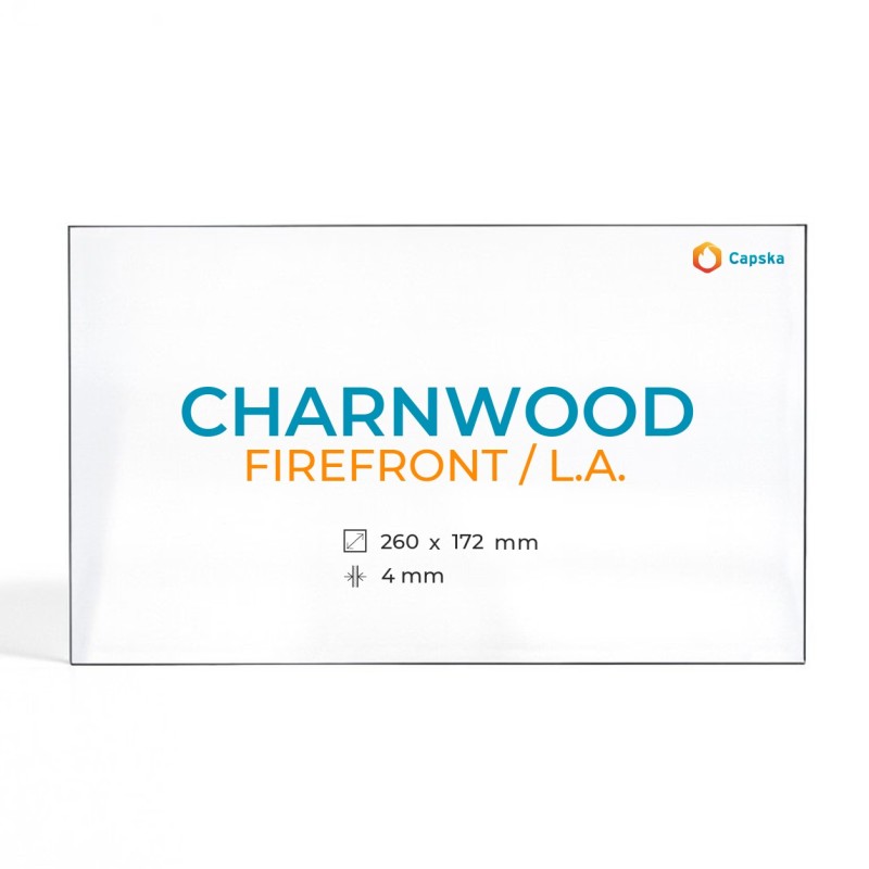 Cristal Charnwood FIREFRONT / L.A. - Vidrio Rectángulo para estufa de leña