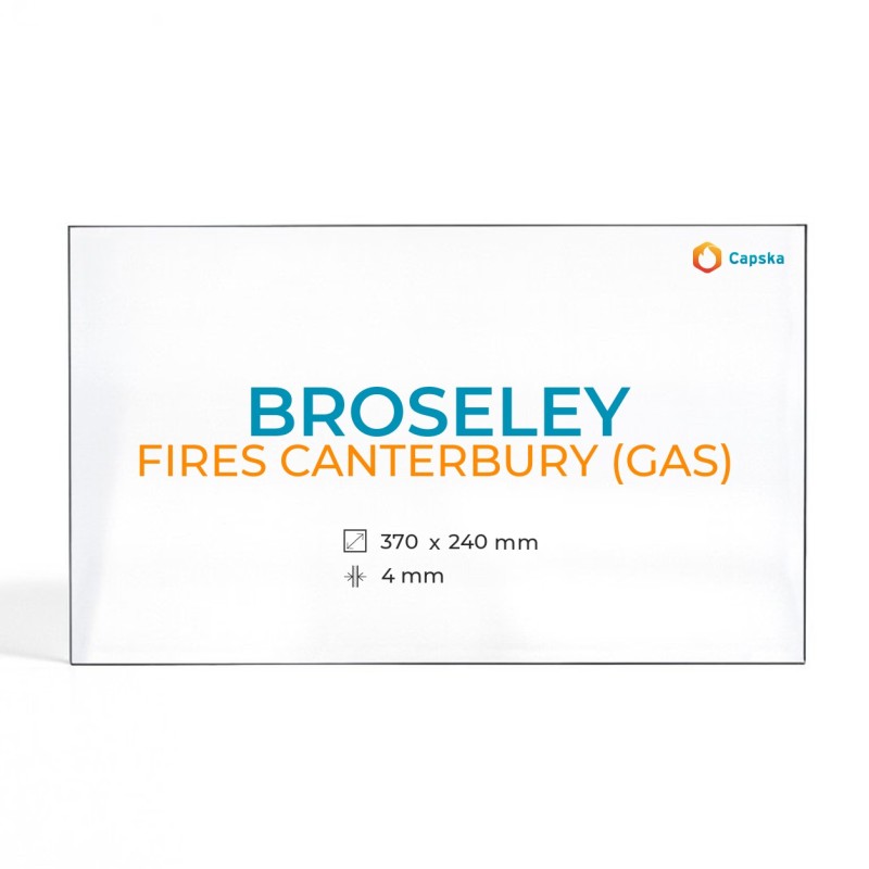 Vidre Broseley FIRES CANTERBURY (GAS) - Rectangle 370x240x4mm