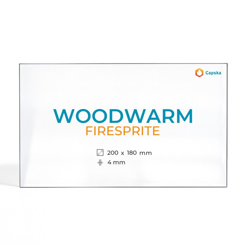 Cristal Woodwarm FIRESPRITE - Vidrio Rectángulo para estufa de leña