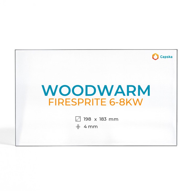 Cristall Woodwarm FIRESPRITE 6-8KW - Vidre Rectangle per estufa de llenya