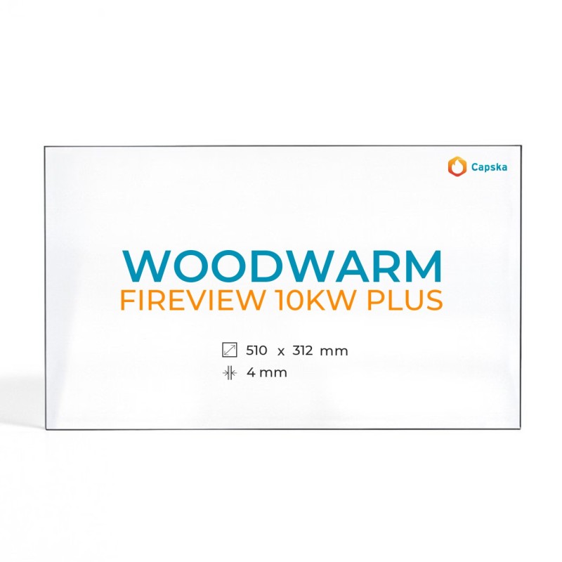 Cristal Woodwarm FIREVIEW 10KW PLUS - Vidrio Rectángulo para estufa de leña