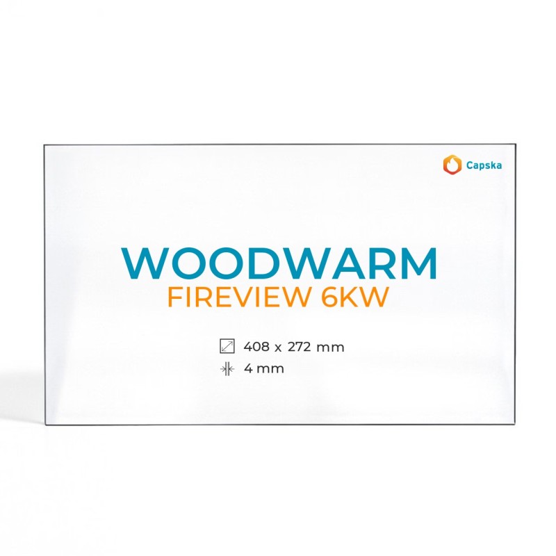 Cristall Woodwarm FIREVIEW 6KW - Vidre Rectangle per estufa de llenya
