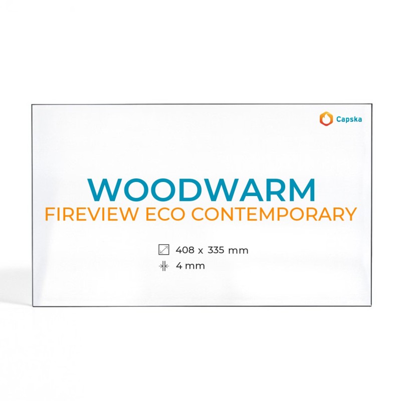 Cristal Woodwarm FIREVIEW ECO CONTEMPORARY - Vidrio Rectángulo para estufa de leña