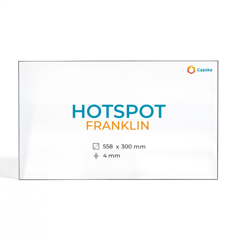 Cristal Hotspot FRANKLIN - Vidrio Rectángulo resistente