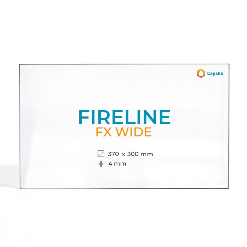 Cristall Fireline FX WIDE - Vidre Rectangle per estufa de llenya