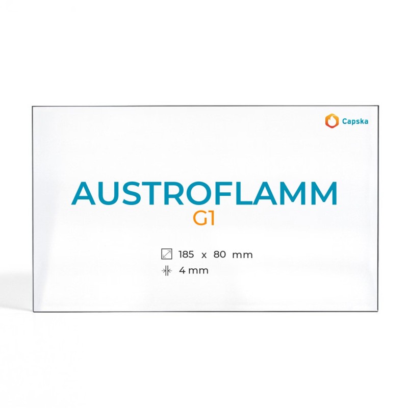 Cristall Austroflamm G1 - Vidre Rectangle per estufa de llenya