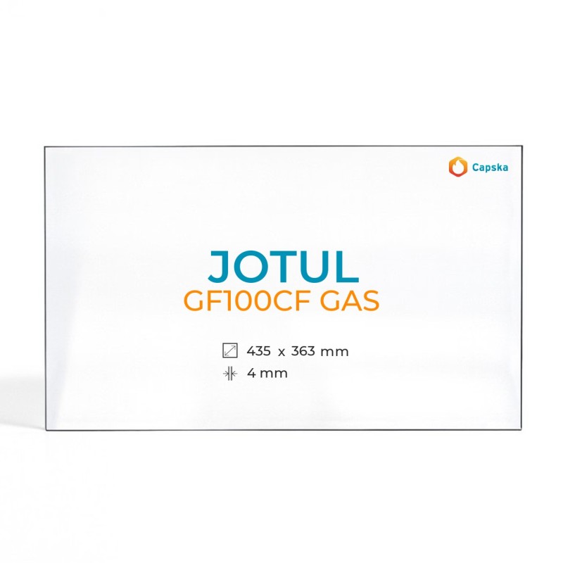 Cristal Jotul GF100CF GAS - Vidrio Rectángulo para estufa de gas