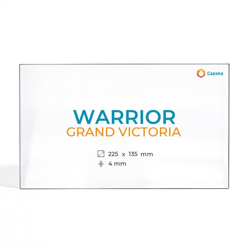 Cristall Warrior GRAND VICTORIA - Vidre Rectangle per estufa de llenya