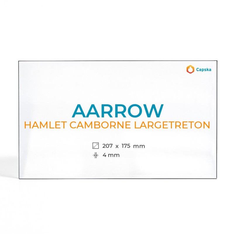 Vidre Cristall Aarrow HAMLET CAMBORNE LARGETRETON per estufa de llenya