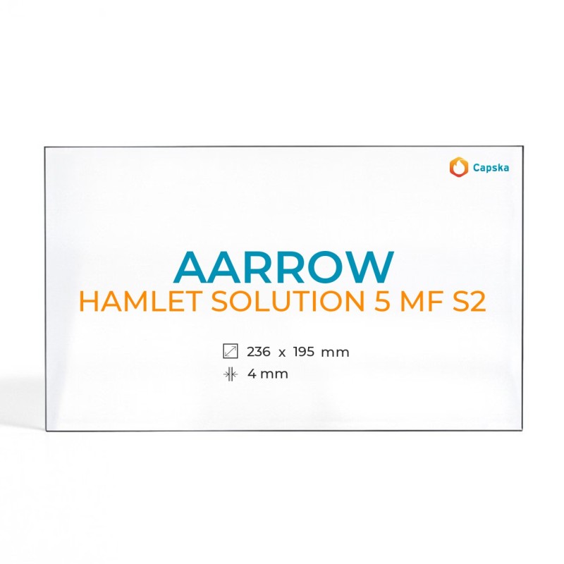 Cristal Aarrow HAMLET SOLUTION 5 MF S2 - Vidrio Rectángulo para estufa de leña