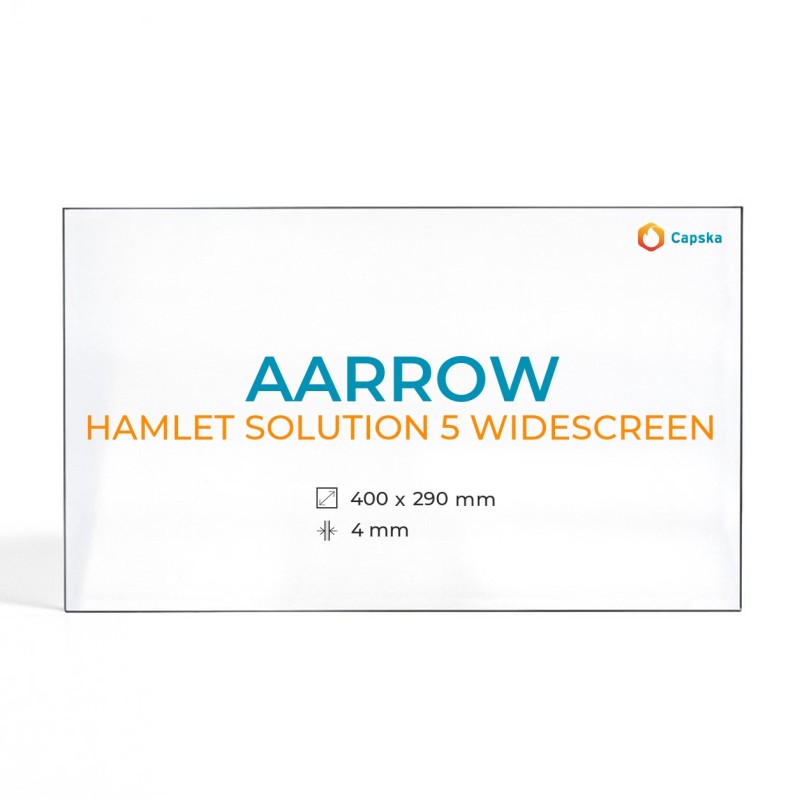 Vidre Rectangle Aarrow HAMLET SOLUTION 5 WIDESCREEN per estufa de llenya