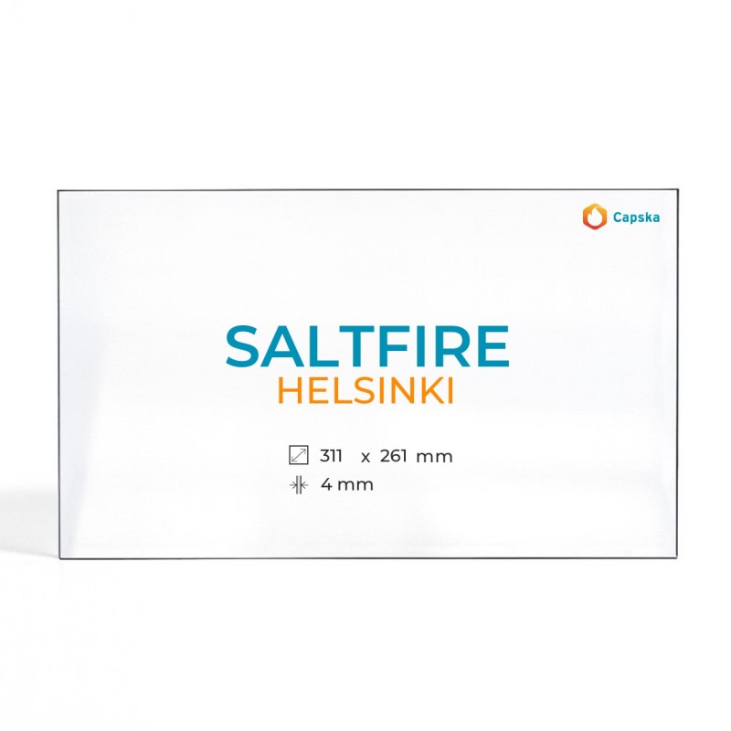 Vidre Rectangle Saltfire HELSINKI per Estufa de llenya