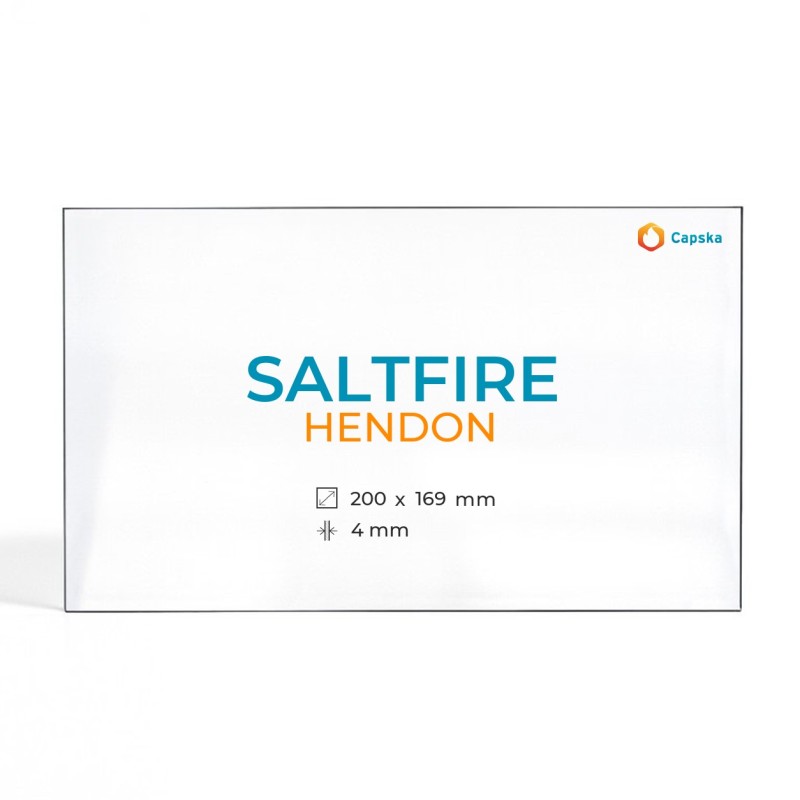 Cristal Saltfire HENDON - Vidrio Rectángulo para estufa de leña