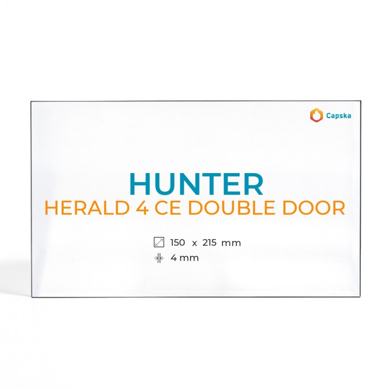 Vidre de reemplaçament per estufa de llenya Hunter HERALD 4 CE DOUBLE DOOR