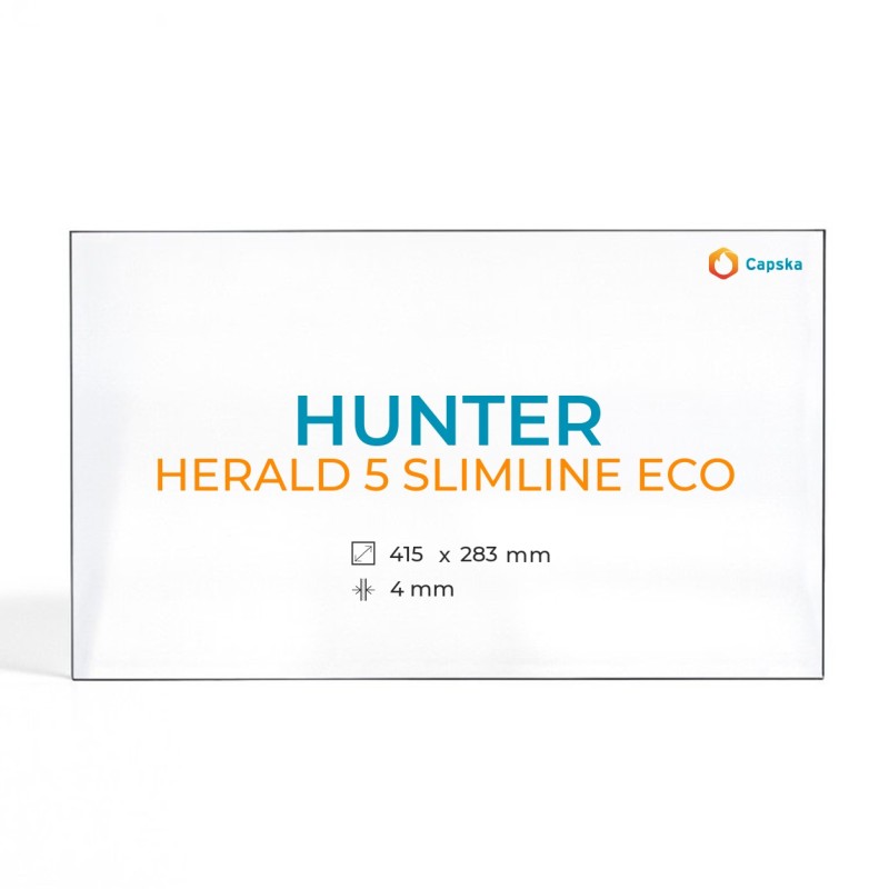 Vidre Rectangle per Estufa de Llenya - Hunter HERALD 5 SLIMLINE ECO