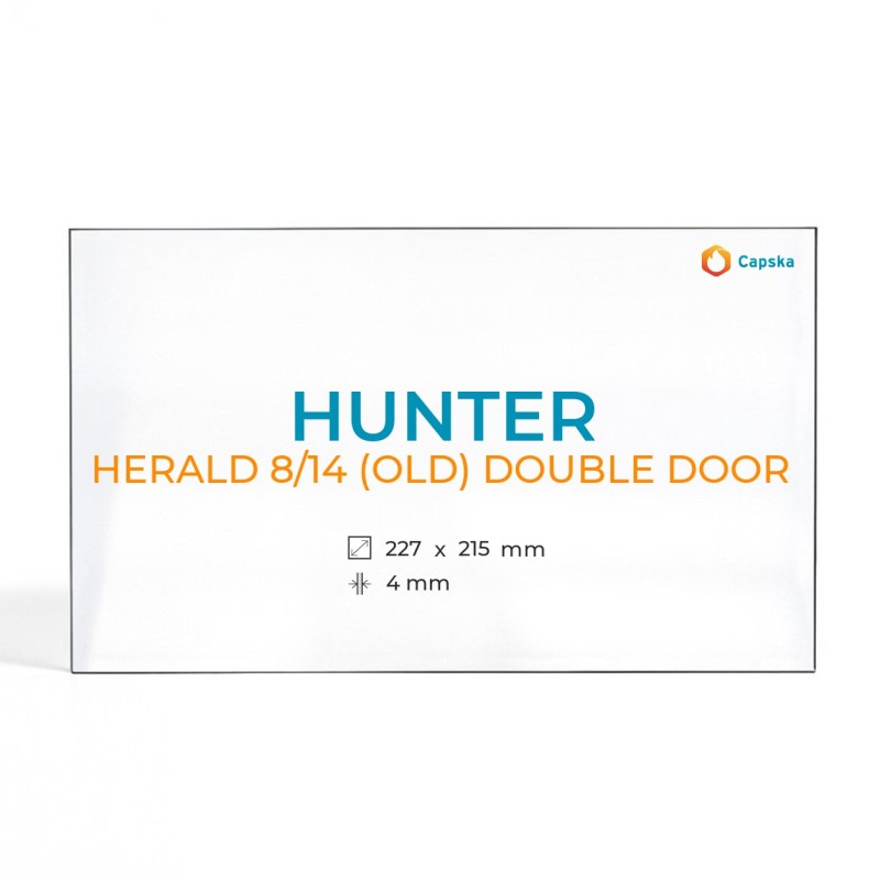 Vidre Rectangle per Estufa de Llenya Hunter HERALD 8/14 (OLD)
