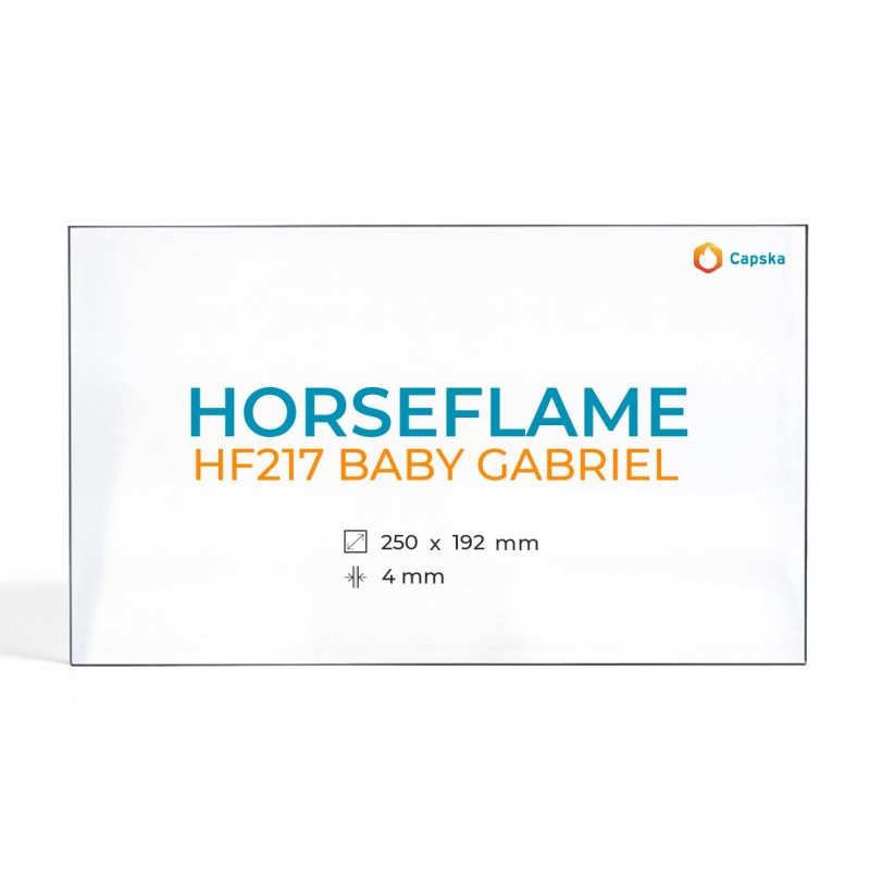 Cristall Horseflame HF217 BABY GABRIEL - Vidre Rectangle per estufa de llenya