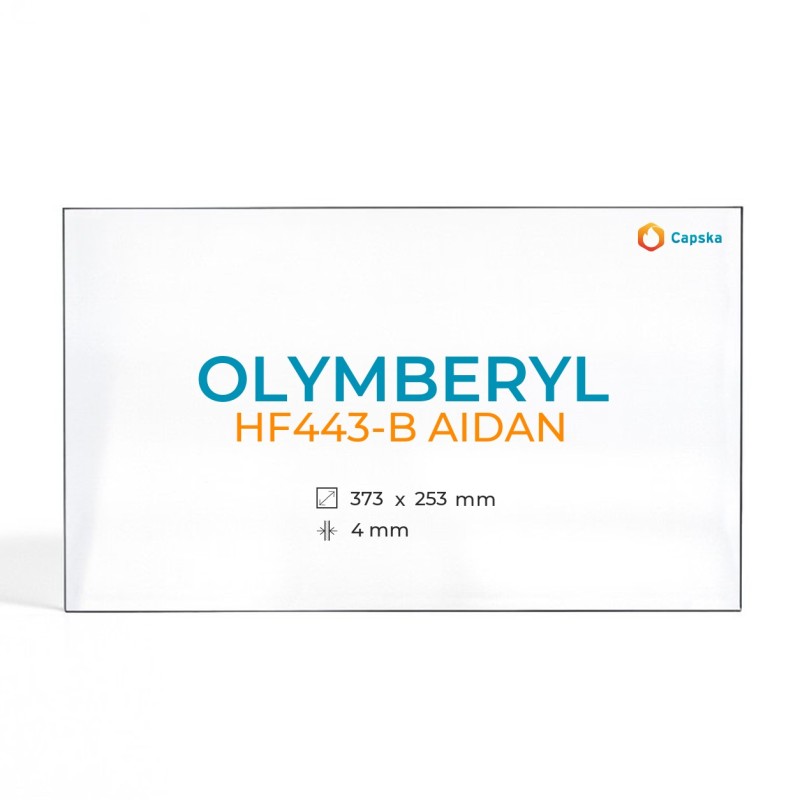 Cristall Olymberyl HF443-B AIDAN - Vidre Rectangle per estufa de llenya