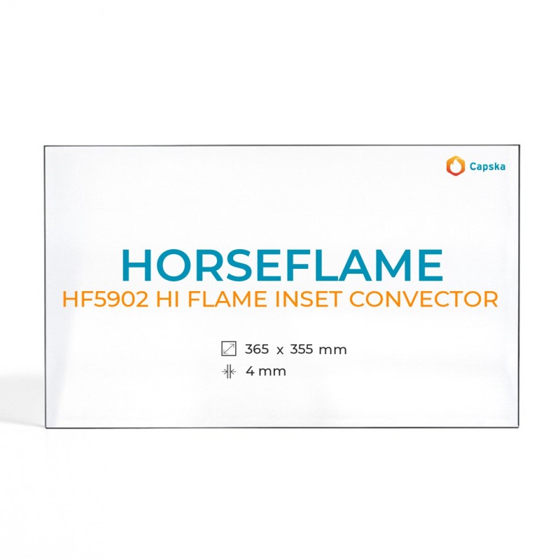 Vidre Rectangle per estufa de llenya Horseflame HF5902 HI FLAME INSET CONVECTOR