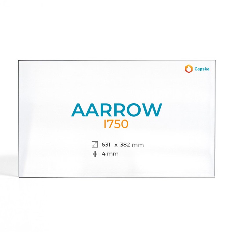 Cristal Aarrow I750 - Vidrio Rectángulo para estufa de leña