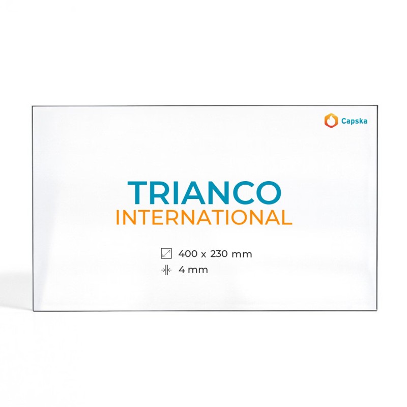 Cristall Trianco INTERNATIONAL - Vidre Rectangle per estufa de llenya