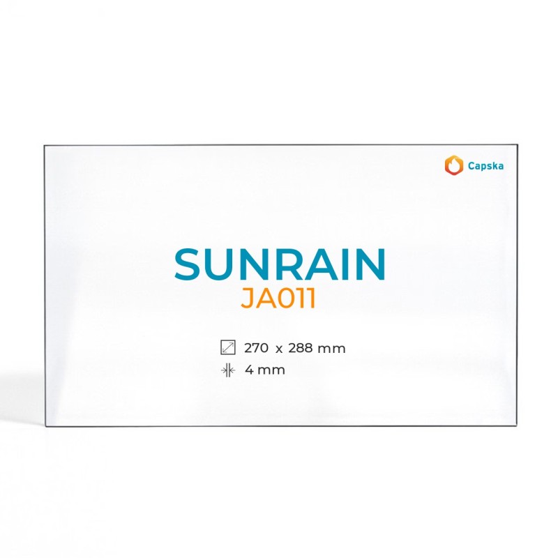 Cristal Sunrain JA011 - Vidrio Rectángulo para estufa de leña