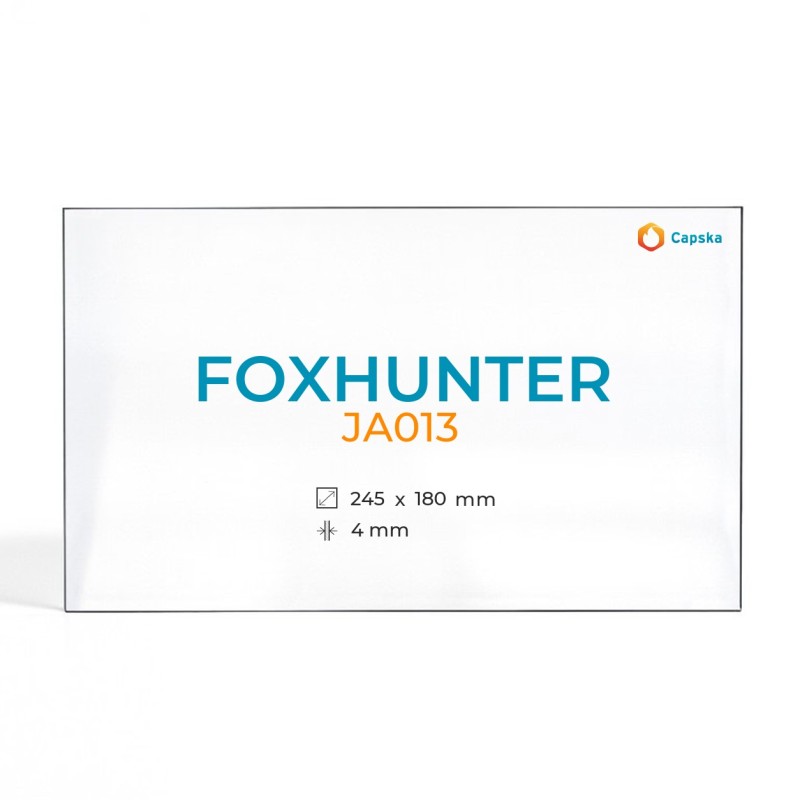 Cristal Foxhunter JA013 - Vidrio Rectángulo para estufa de leña