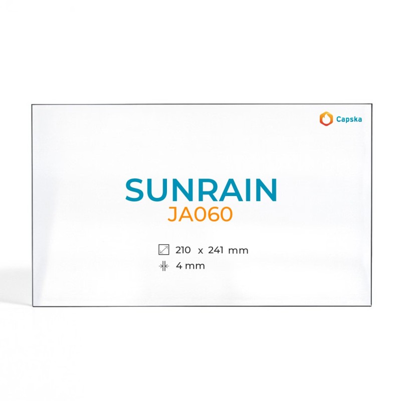Cristall Sunrain JA060 - Vidre Rectangle per estufa de llenya