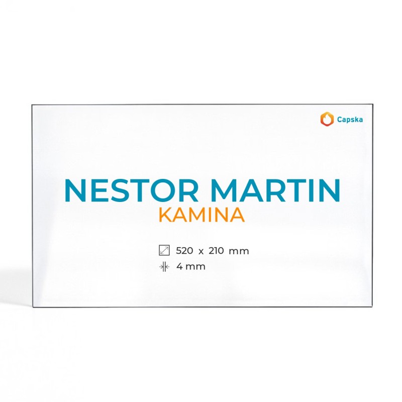 Cristal Nestor Martin KAMINA - Vidrio Rectángulo para estufa de leña