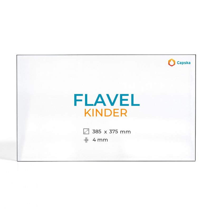Vidre Rectangle per Estufa de Llenya Flavel KINDER