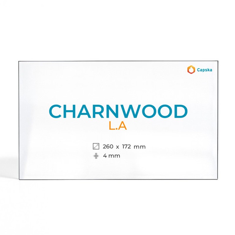 Cristal Charnwood L.A - Vidrio Rectángulo para estufa de leña