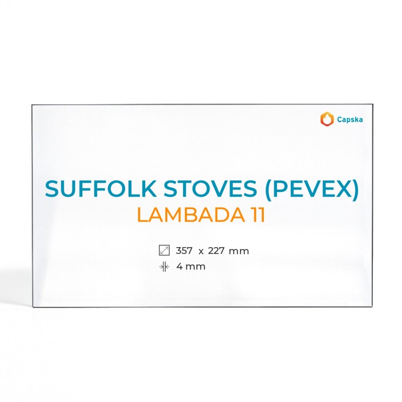 Cristal Suffolk Stoves LAMBADA 11 - Vidrio para estufa de leña